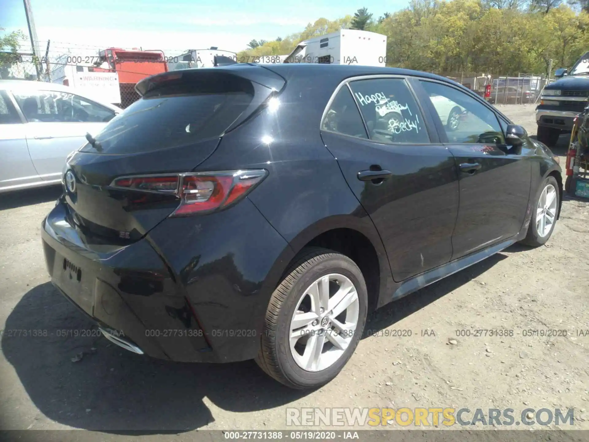 4 Photograph of a damaged car JTNK4RBE5K3060122 TOYOTA COROLLA 2019