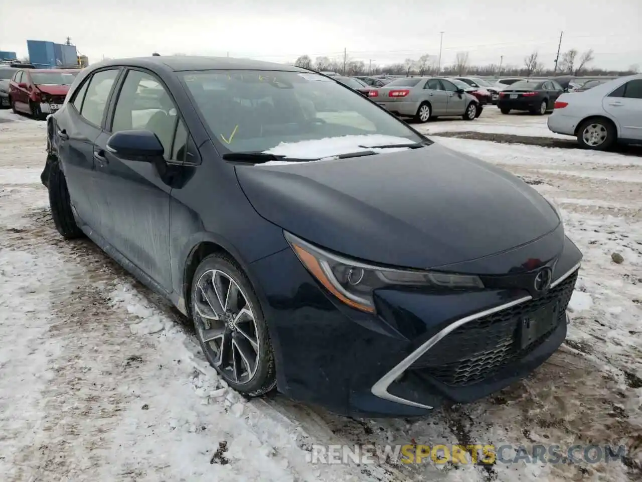 1 Photograph of a damaged car JTNK4RBE5K3060461 TOYOTA COROLLA 2019