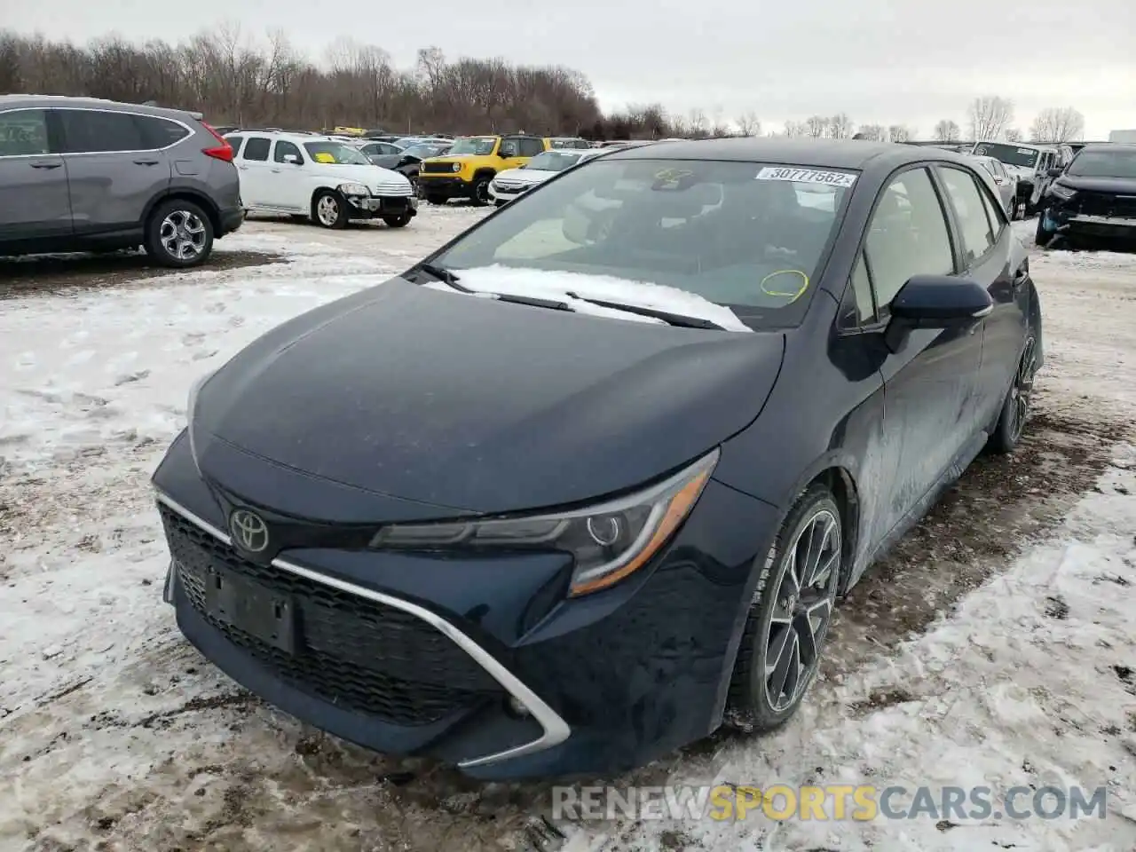 2 Photograph of a damaged car JTNK4RBE5K3060461 TOYOTA COROLLA 2019