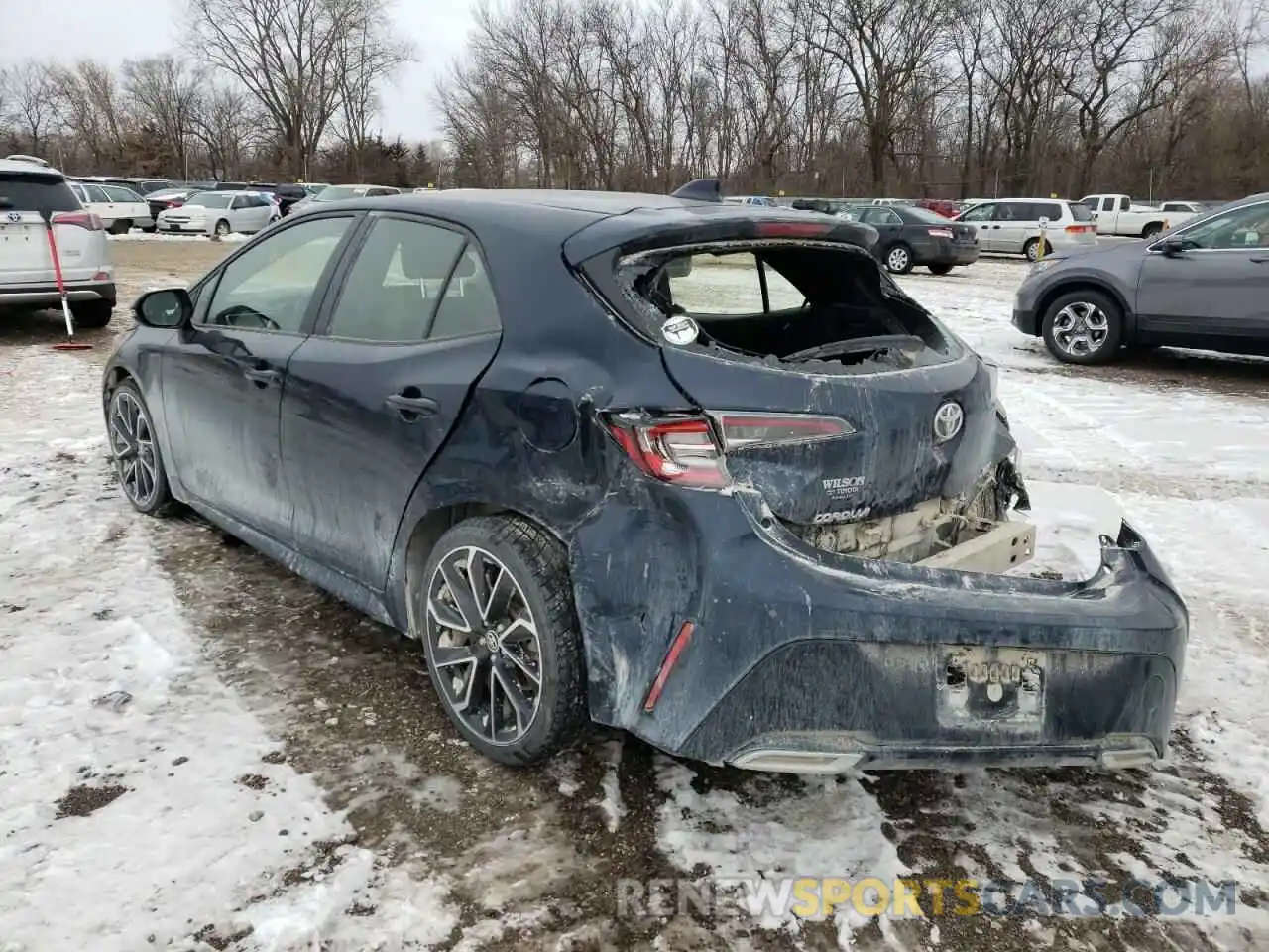 3 Photograph of a damaged car JTNK4RBE5K3060461 TOYOTA COROLLA 2019