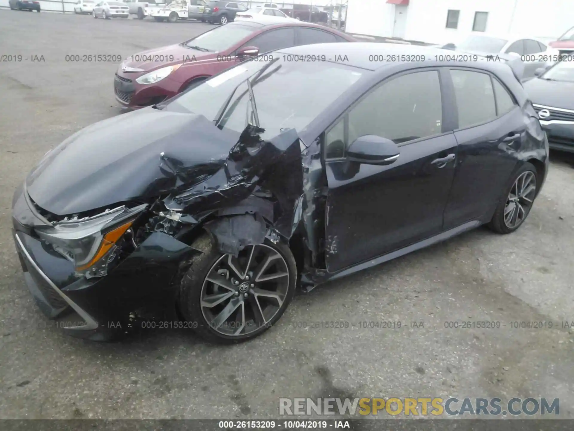 2 Photograph of a damaged car JTNK4RBE5K3061299 TOYOTA COROLLA 2019