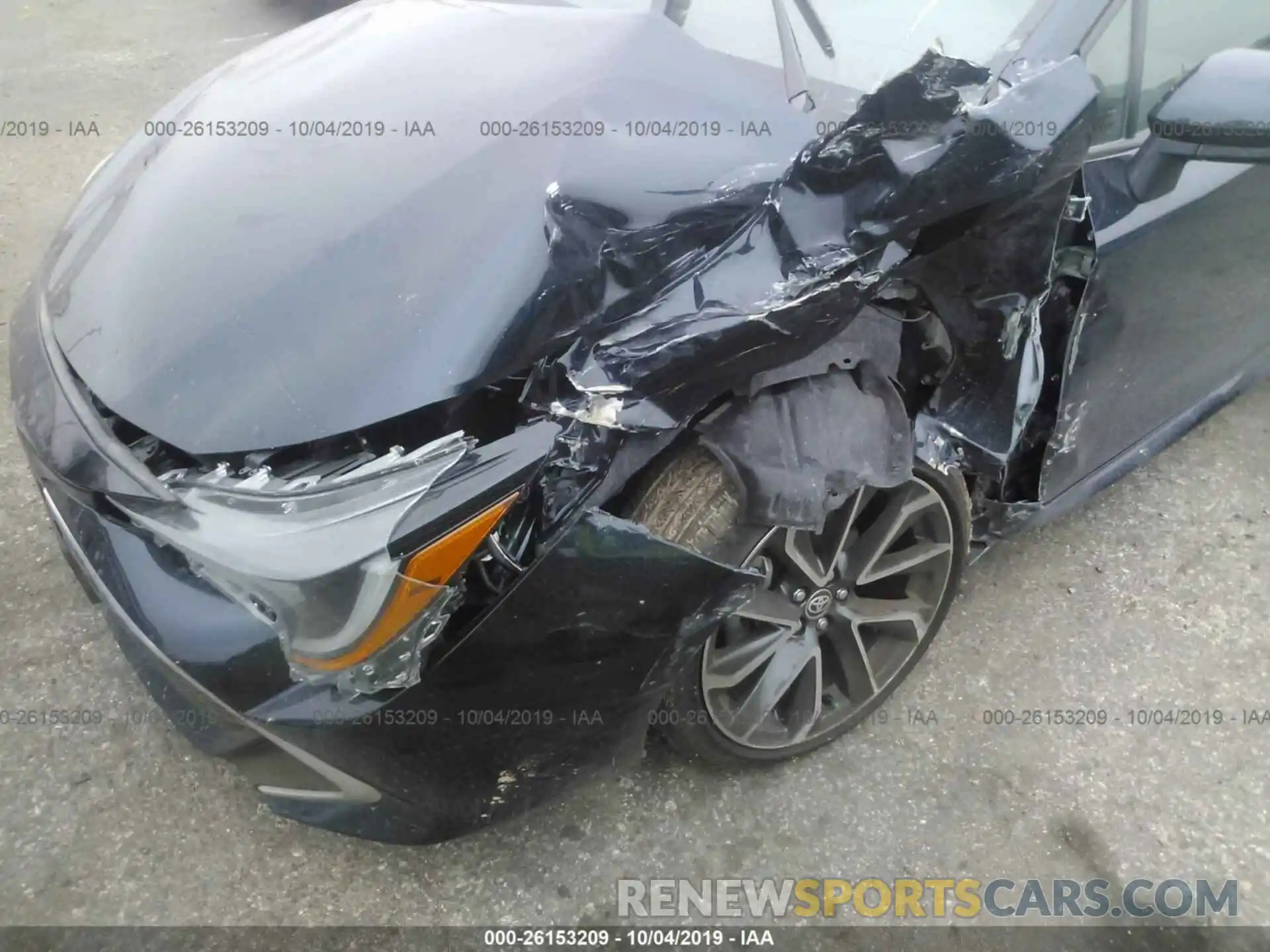 6 Photograph of a damaged car JTNK4RBE5K3061299 TOYOTA COROLLA 2019