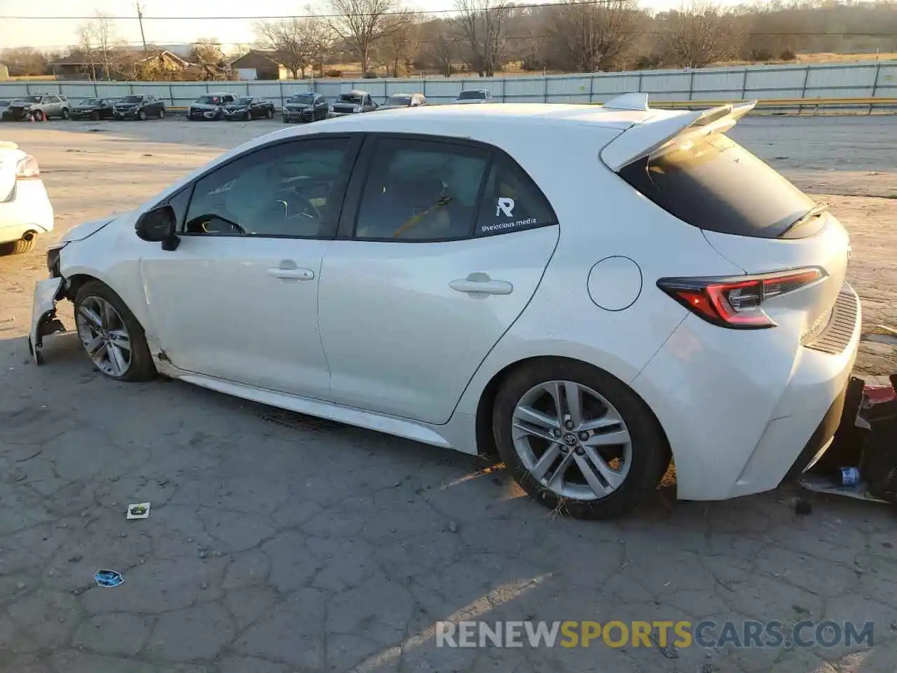 2 Photograph of a damaged car JTNK4RBE5K3061688 TOYOTA COROLLA 2019