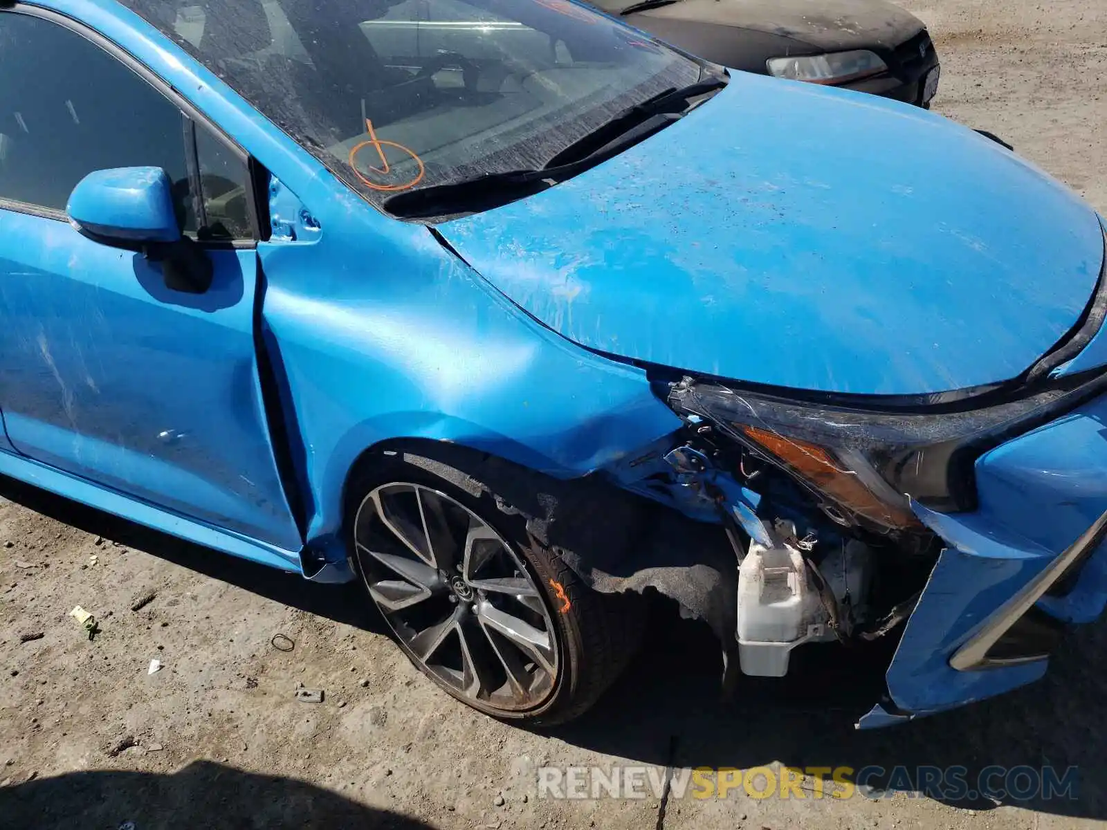 9 Photograph of a damaged car JTNK4RBE5K3062646 TOYOTA COROLLA 2019