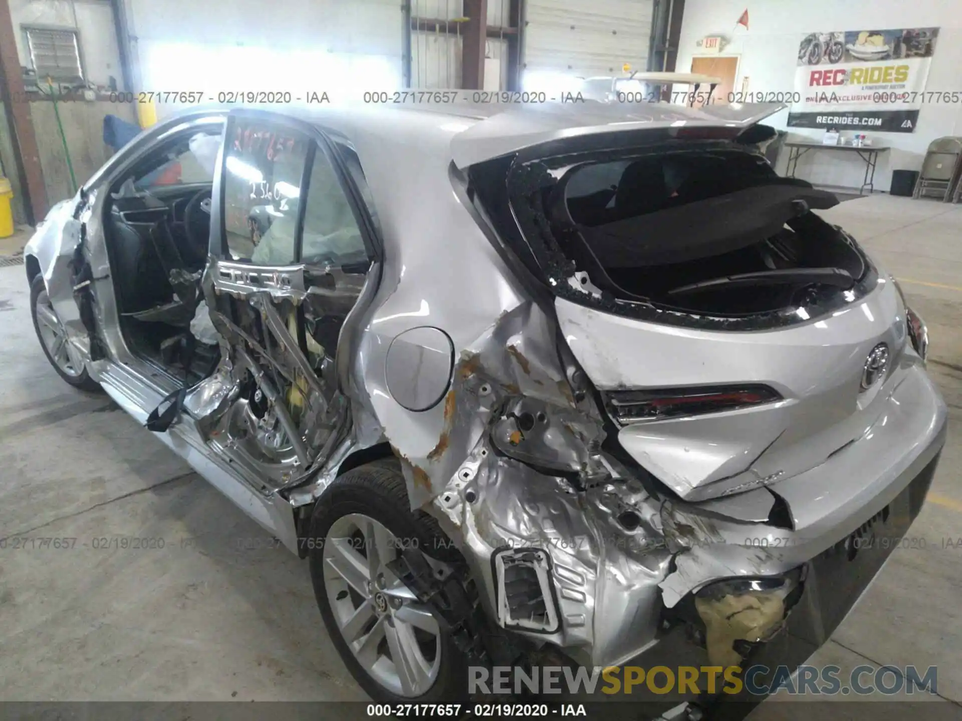 3 Photograph of a damaged car JTNK4RBE5K3063411 TOYOTA COROLLA 2019