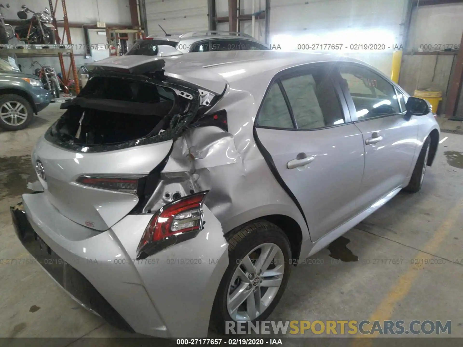 4 Photograph of a damaged car JTNK4RBE5K3063411 TOYOTA COROLLA 2019