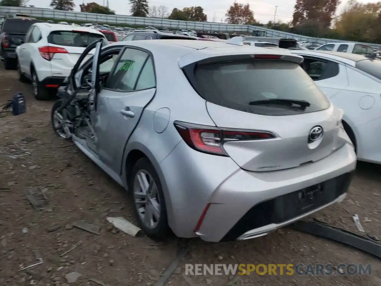 3 Photograph of a damaged car JTNK4RBE5K3063554 TOYOTA COROLLA 2019