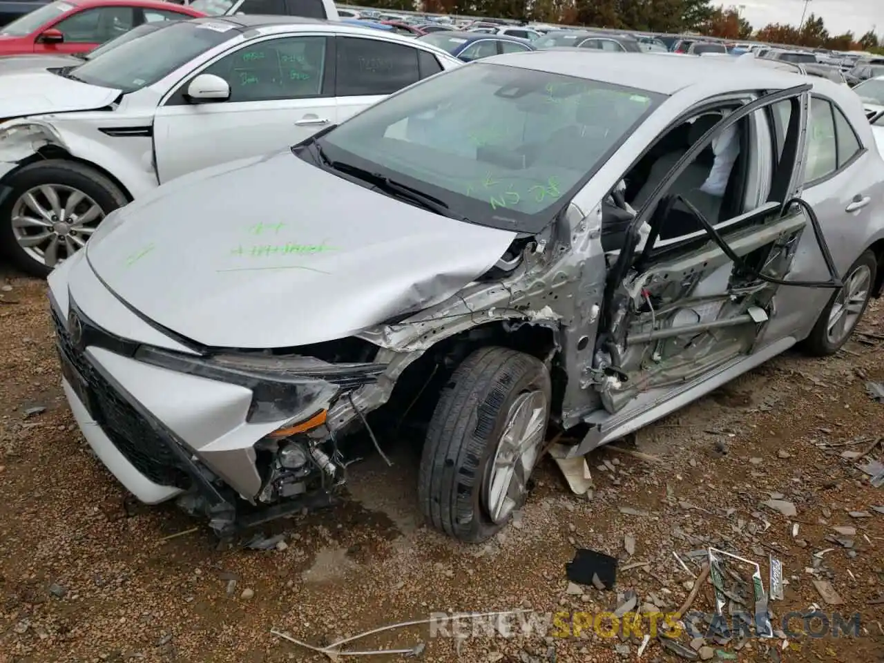 9 Photograph of a damaged car JTNK4RBE5K3063554 TOYOTA COROLLA 2019