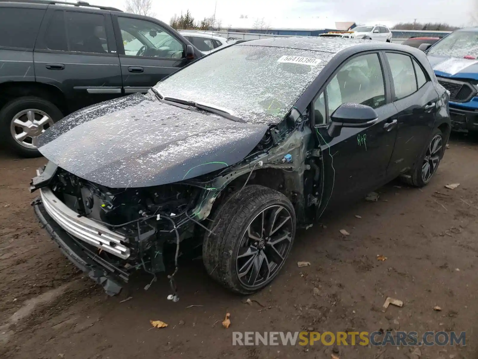 2 Photograph of a damaged car JTNK4RBE5K3064770 TOYOTA COROLLA 2019