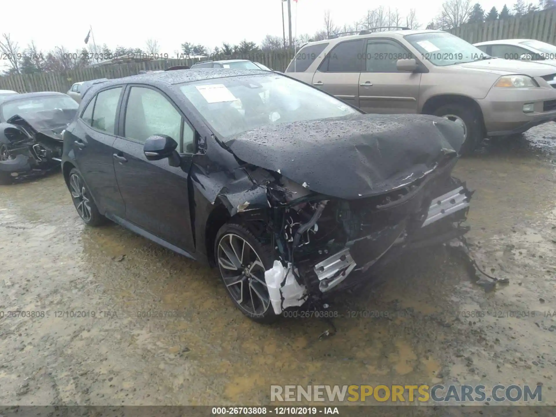 1 Photograph of a damaged car JTNK4RBE5K3066471 TOYOTA COROLLA 2019