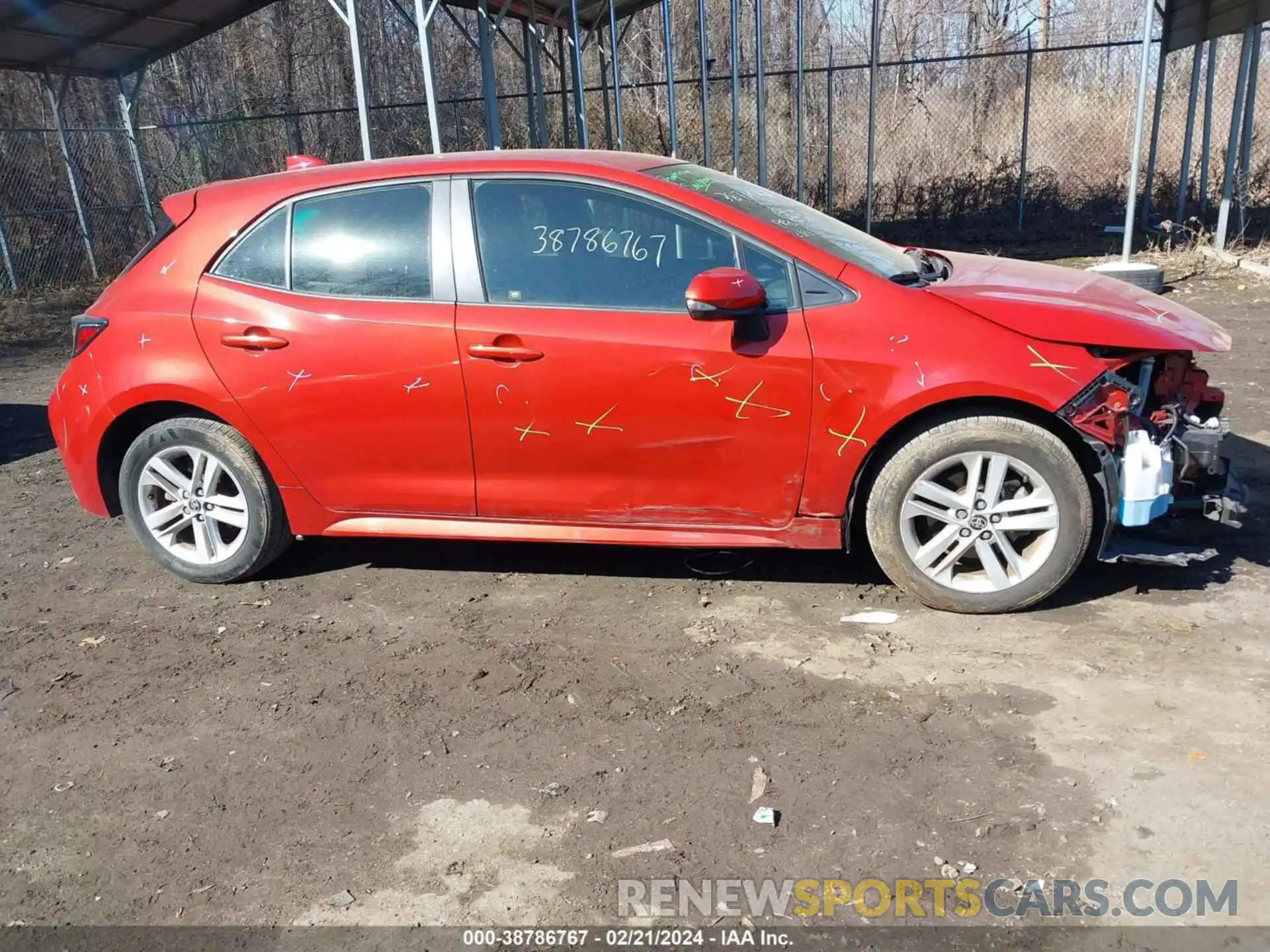 14 Photograph of a damaged car JTNK4RBE5K3066549 TOYOTA COROLLA 2019