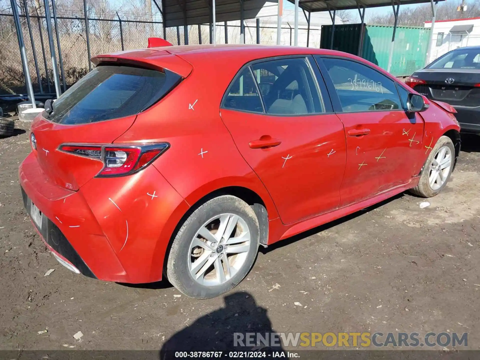 4 Фотография поврежденного автомобиля JTNK4RBE5K3066549 TOYOTA COROLLA 2019