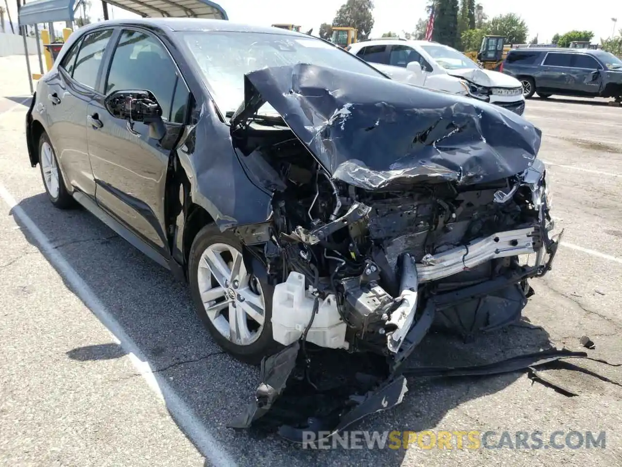 1 Photograph of a damaged car JTNK4RBE5K3067670 TOYOTA COROLLA 2019