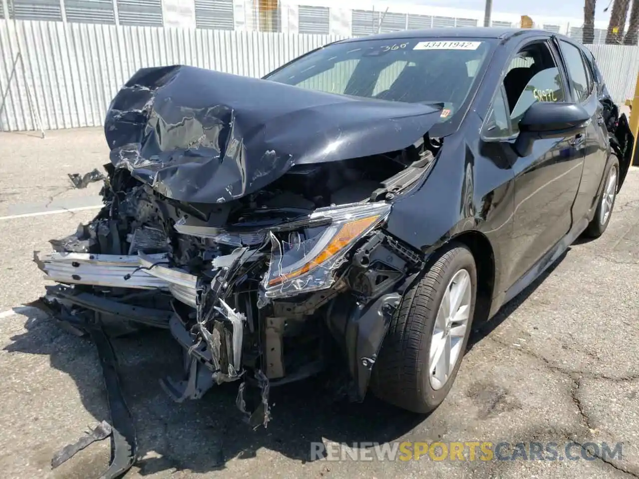 2 Photograph of a damaged car JTNK4RBE5K3067670 TOYOTA COROLLA 2019