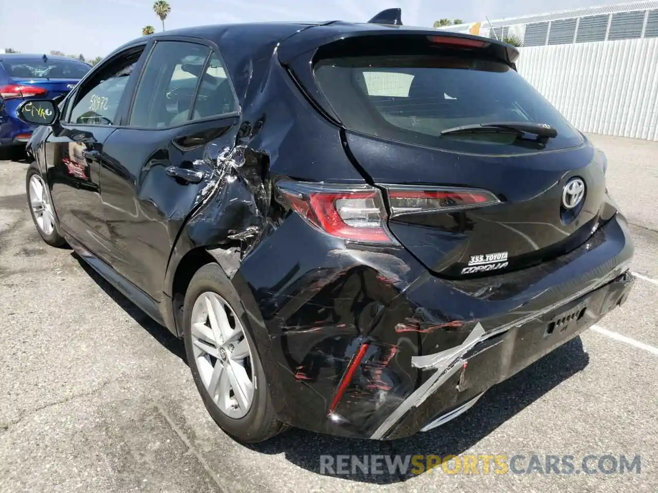 3 Photograph of a damaged car JTNK4RBE5K3067670 TOYOTA COROLLA 2019