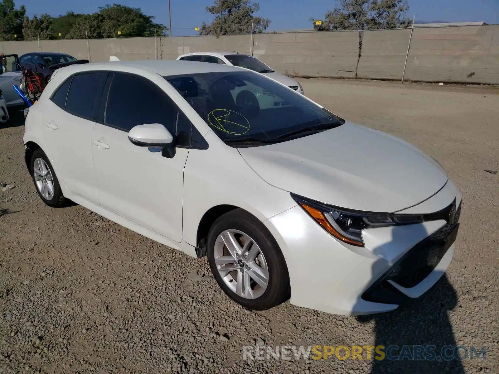 1 Photograph of a damaged car JTNK4RBE5K3070097 TOYOTA COROLLA 2019