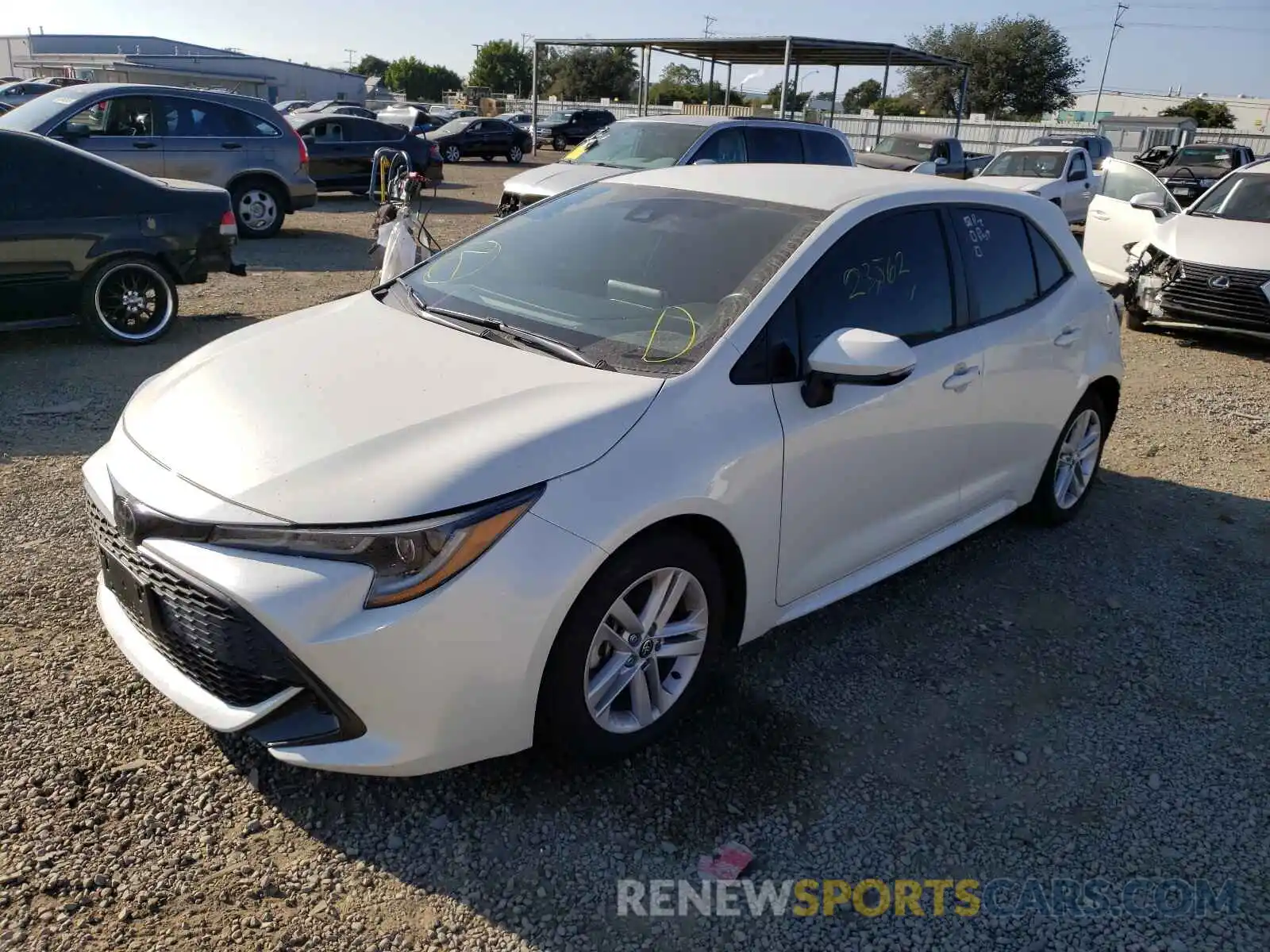 2 Photograph of a damaged car JTNK4RBE5K3070097 TOYOTA COROLLA 2019