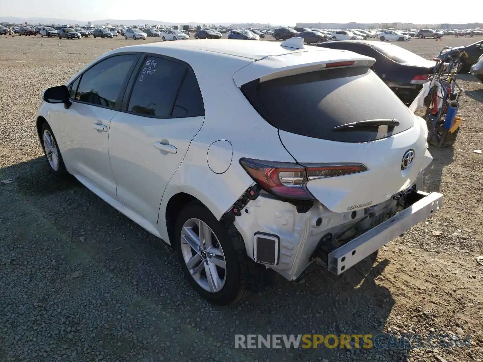 3 Photograph of a damaged car JTNK4RBE5K3070097 TOYOTA COROLLA 2019