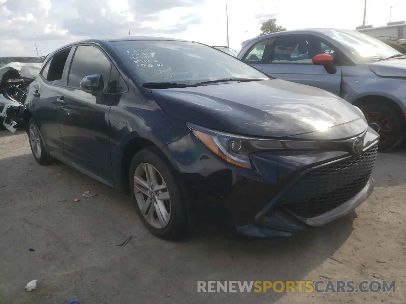 1 Photograph of a damaged car JTNK4RBE5K3071654 TOYOTA COROLLA 2019