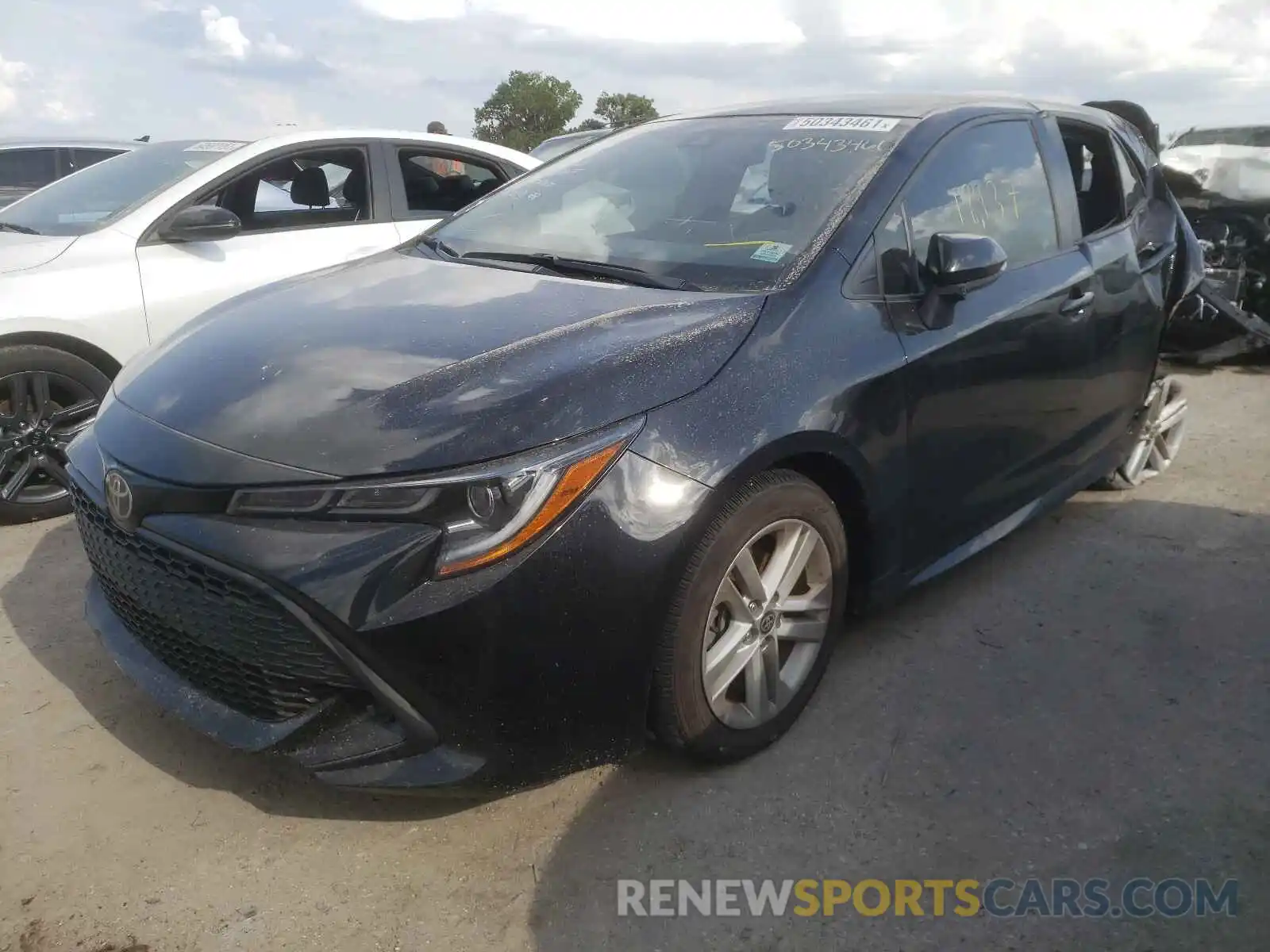 2 Photograph of a damaged car JTNK4RBE5K3071654 TOYOTA COROLLA 2019