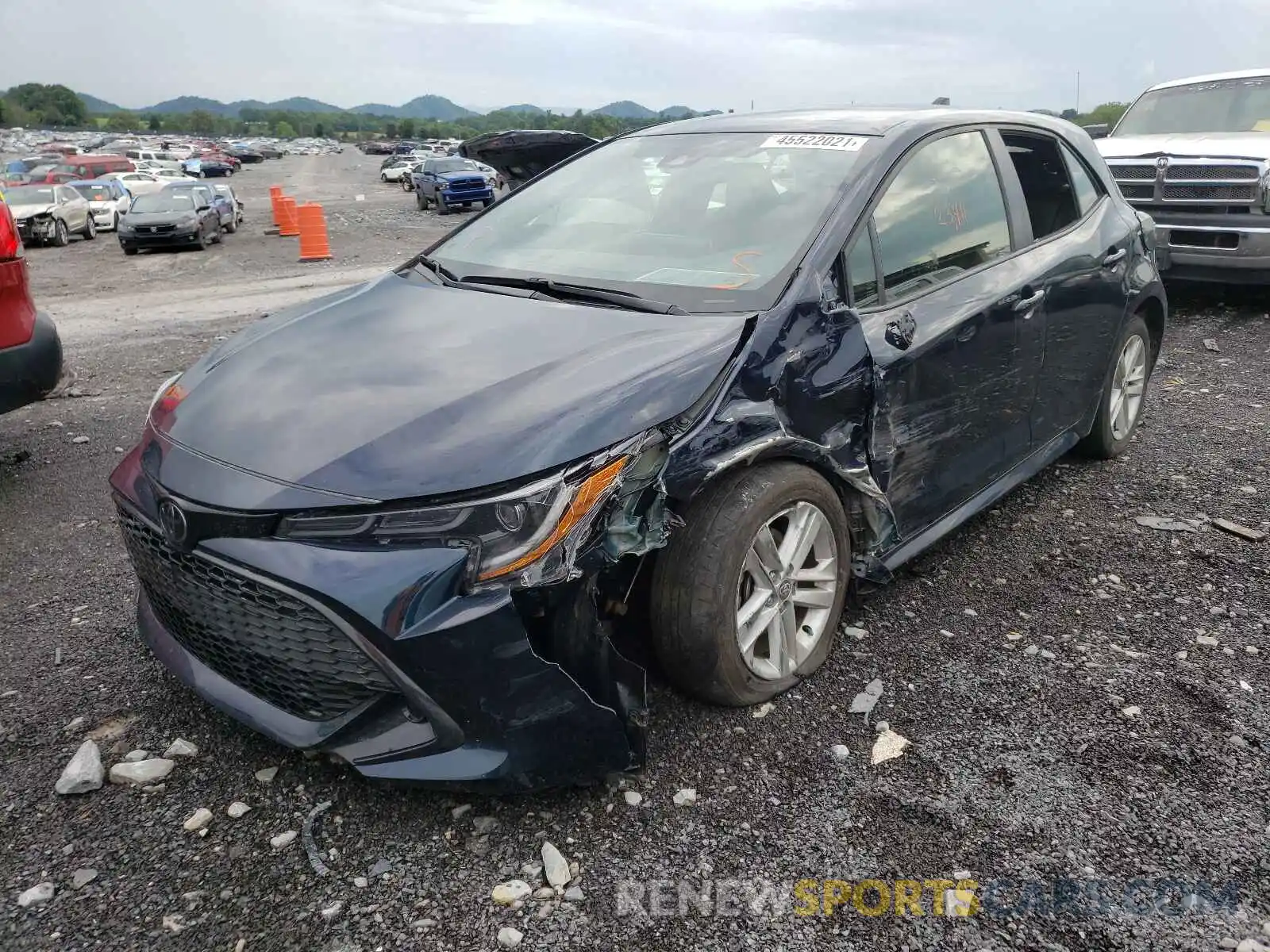 2 Photograph of a damaged car JTNK4RBE5K3072545 TOYOTA COROLLA 2019