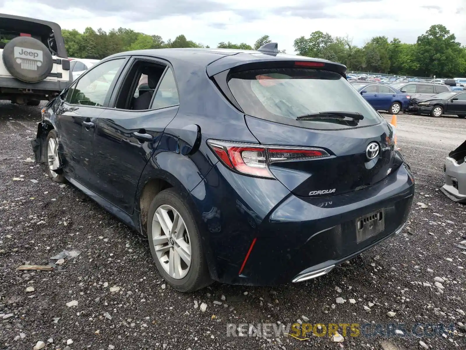 3 Photograph of a damaged car JTNK4RBE5K3072545 TOYOTA COROLLA 2019