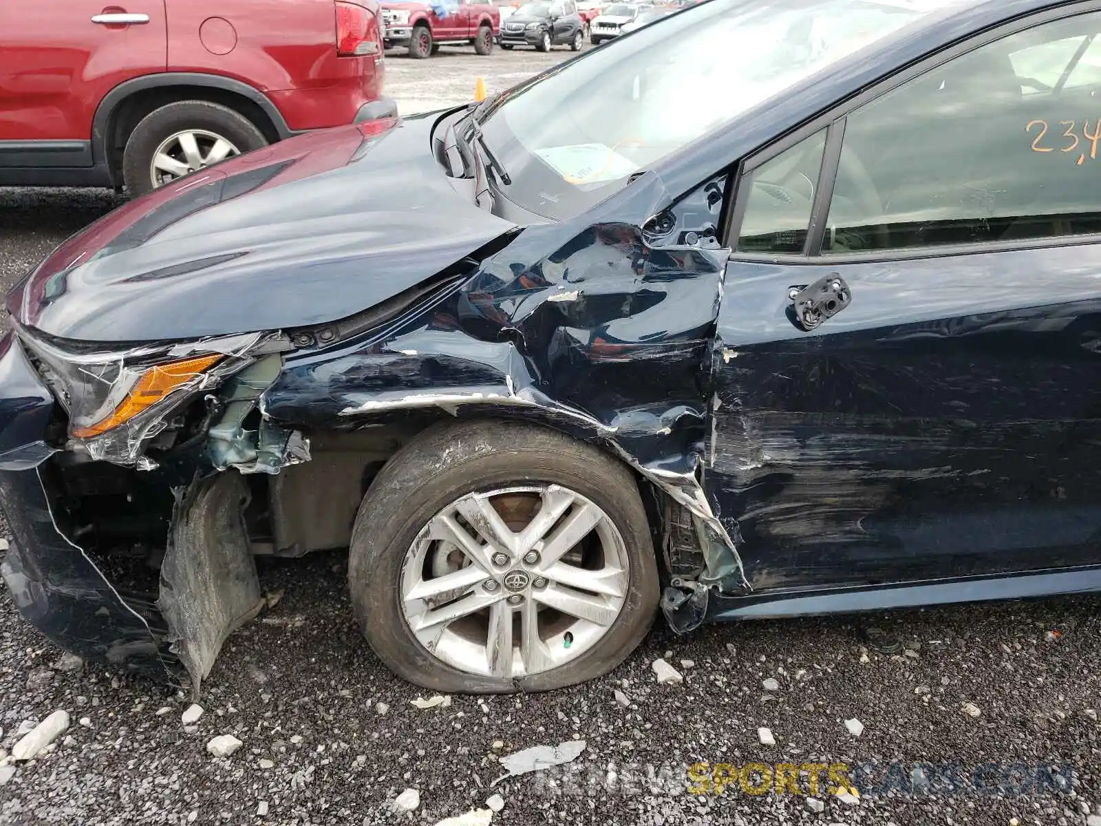 9 Photograph of a damaged car JTNK4RBE5K3072545 TOYOTA COROLLA 2019