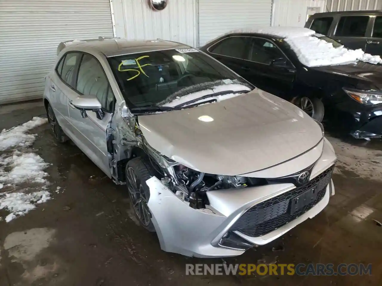 1 Photograph of a damaged car JTNK4RBE6K3001645 TOYOTA COROLLA 2019