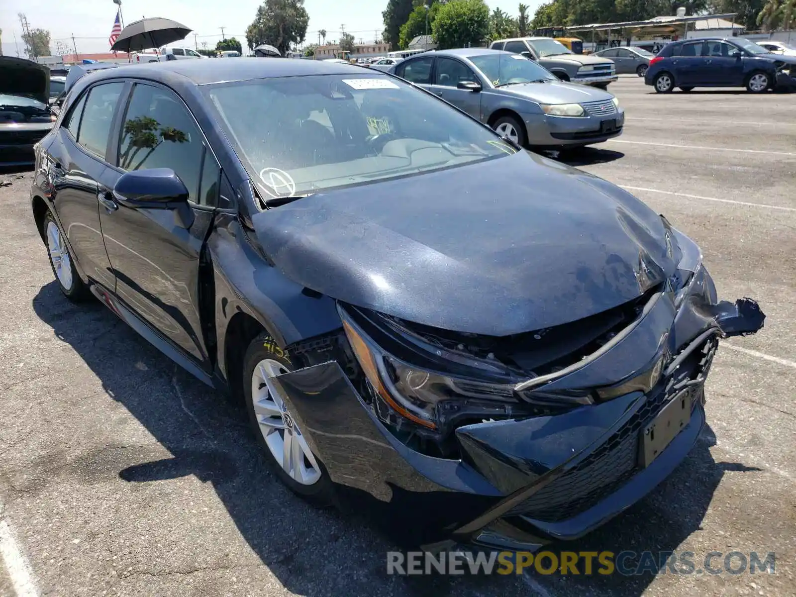 1 Photograph of a damaged car JTNK4RBE6K3003850 TOYOTA COROLLA 2019