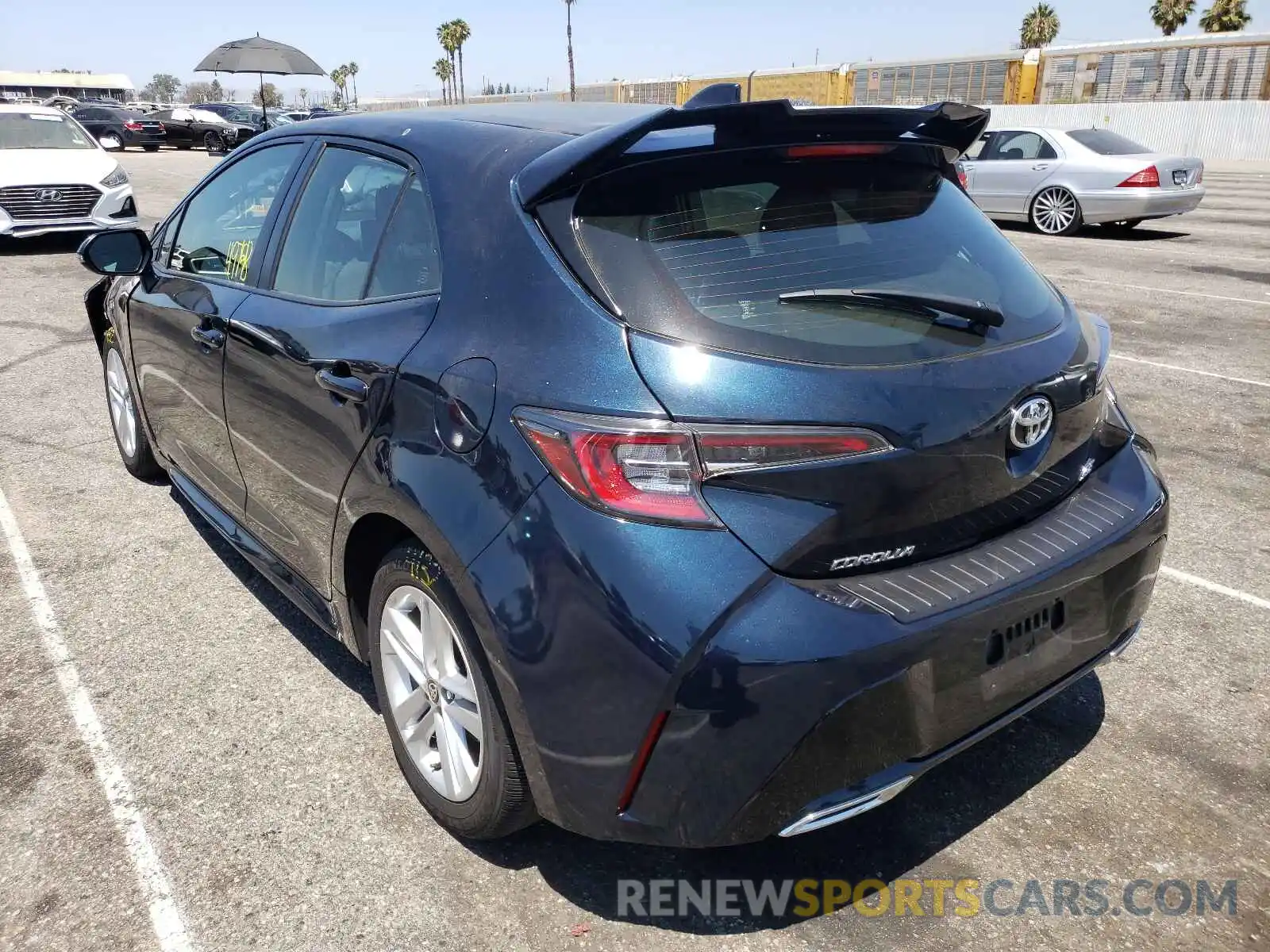 3 Photograph of a damaged car JTNK4RBE6K3003850 TOYOTA COROLLA 2019