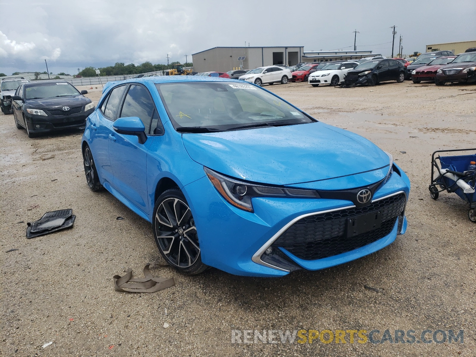 1 Photograph of a damaged car JTNK4RBE6K3004660 TOYOTA COROLLA 2019