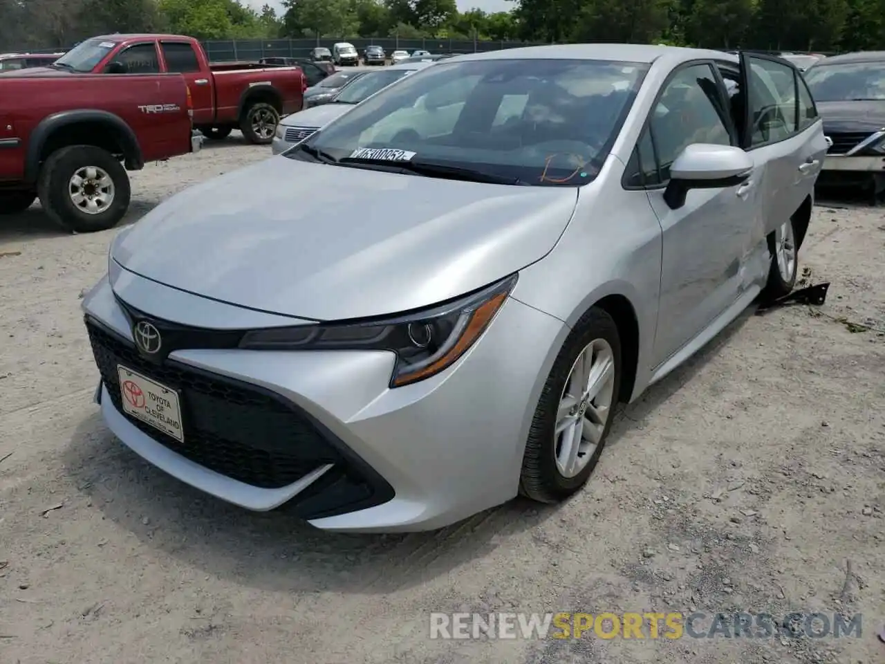 2 Photograph of a damaged car JTNK4RBE6K3004934 TOYOTA COROLLA 2019