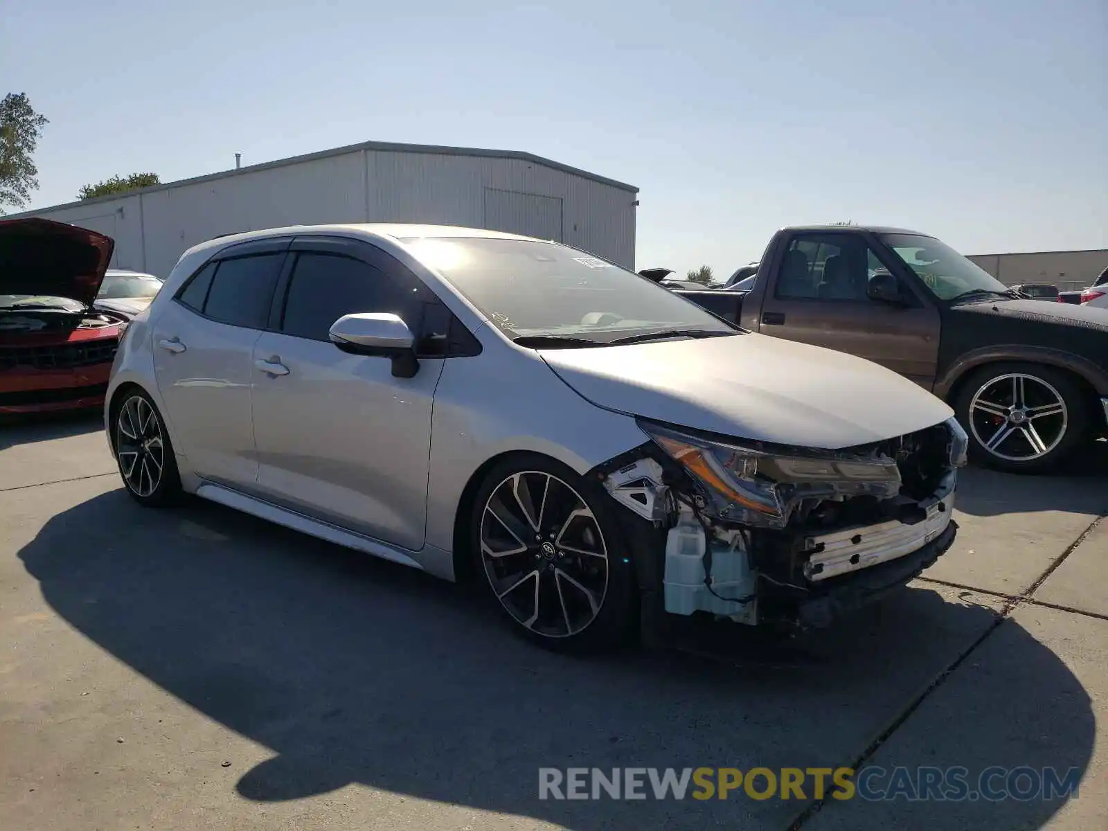 1 Photograph of a damaged car JTNK4RBE6K3006067 TOYOTA COROLLA 2019