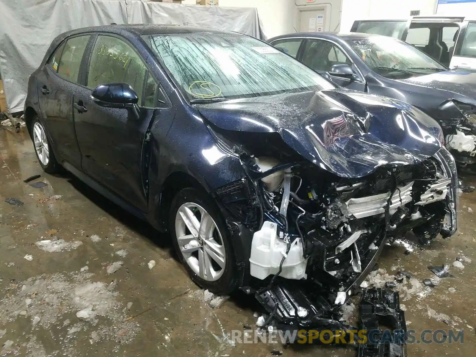 1 Photograph of a damaged car JTNK4RBE6K3006280 TOYOTA COROLLA 2019