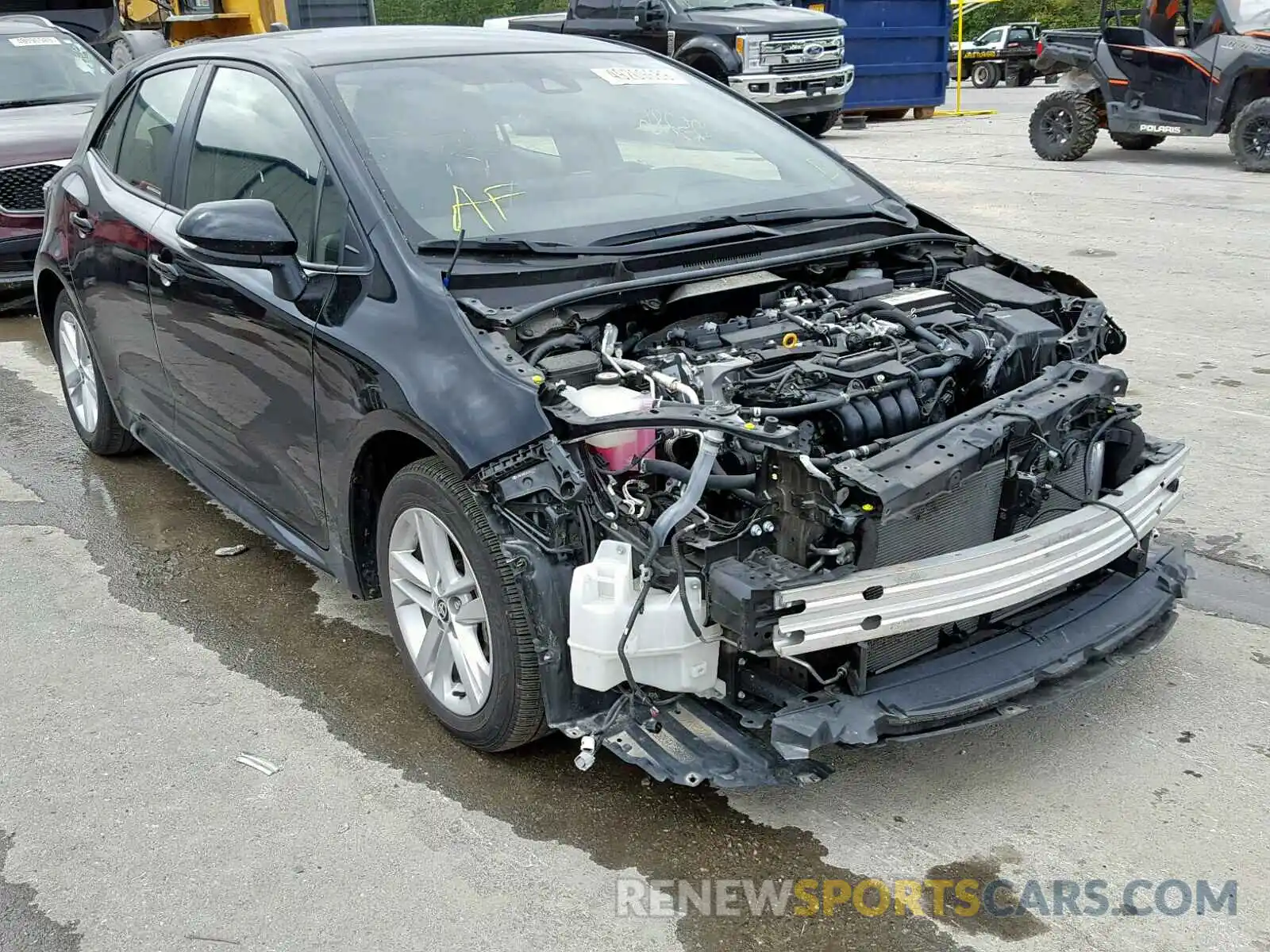 1 Photograph of a damaged car JTNK4RBE6K3007719 TOYOTA COROLLA 2019