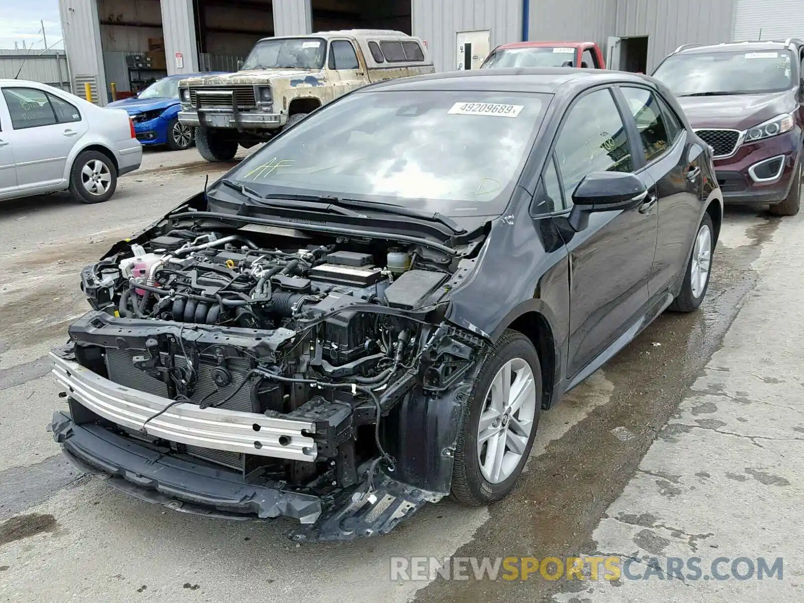 2 Photograph of a damaged car JTNK4RBE6K3007719 TOYOTA COROLLA 2019