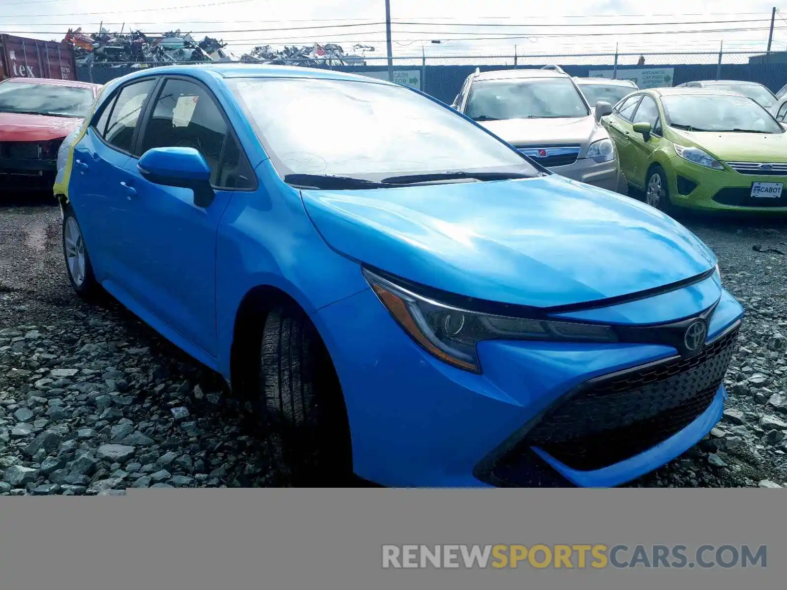 1 Photograph of a damaged car JTNK4RBE6K3009762 TOYOTA COROLLA 2019