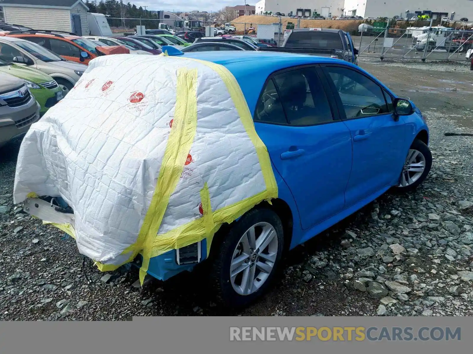 4 Photograph of a damaged car JTNK4RBE6K3009762 TOYOTA COROLLA 2019