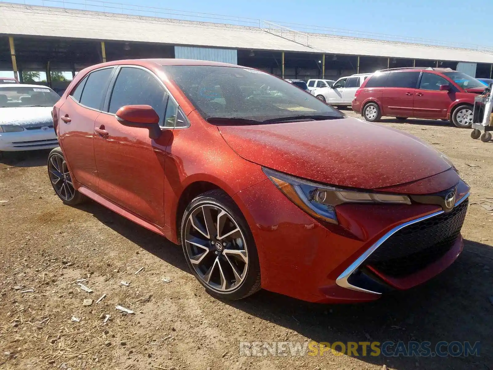 1 Photograph of a damaged car JTNK4RBE6K3010944 TOYOTA COROLLA 2019