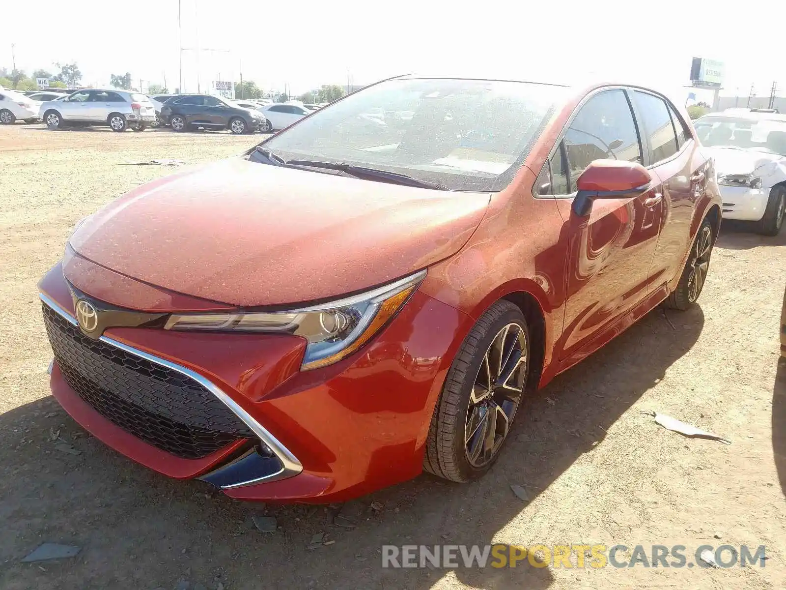 2 Photograph of a damaged car JTNK4RBE6K3010944 TOYOTA COROLLA 2019