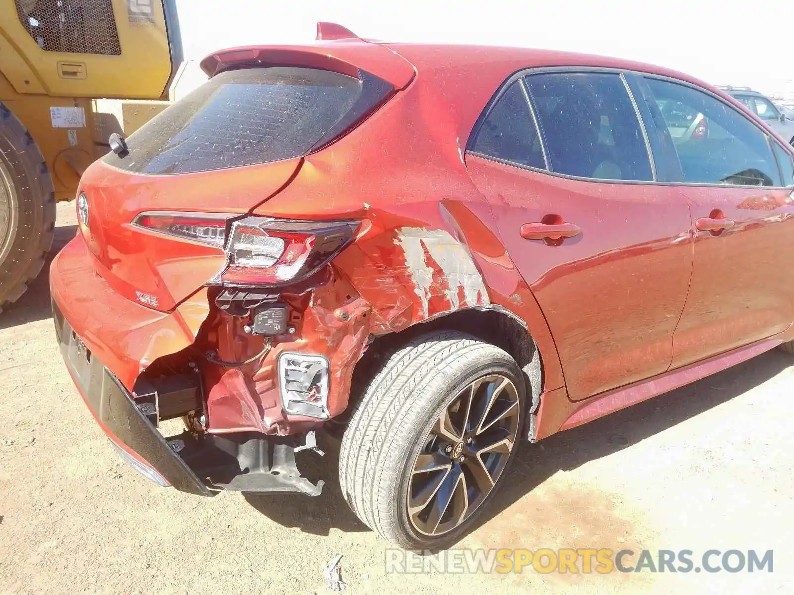 9 Photograph of a damaged car JTNK4RBE6K3010944 TOYOTA COROLLA 2019