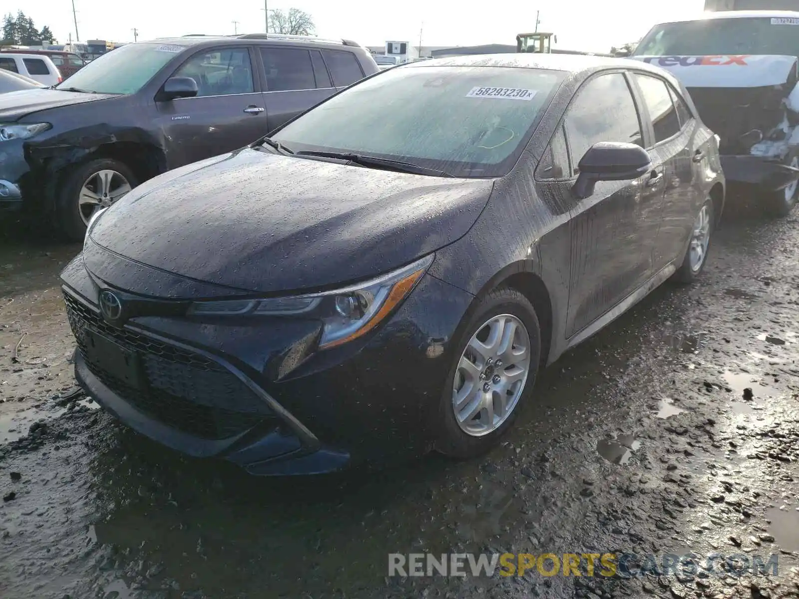 2 Photograph of a damaged car JTNK4RBE6K3011432 TOYOTA COROLLA 2019