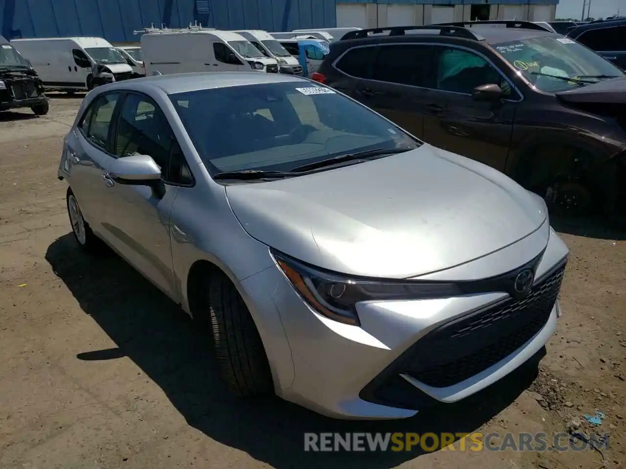 1 Photograph of a damaged car JTNK4RBE6K3016985 TOYOTA COROLLA 2019