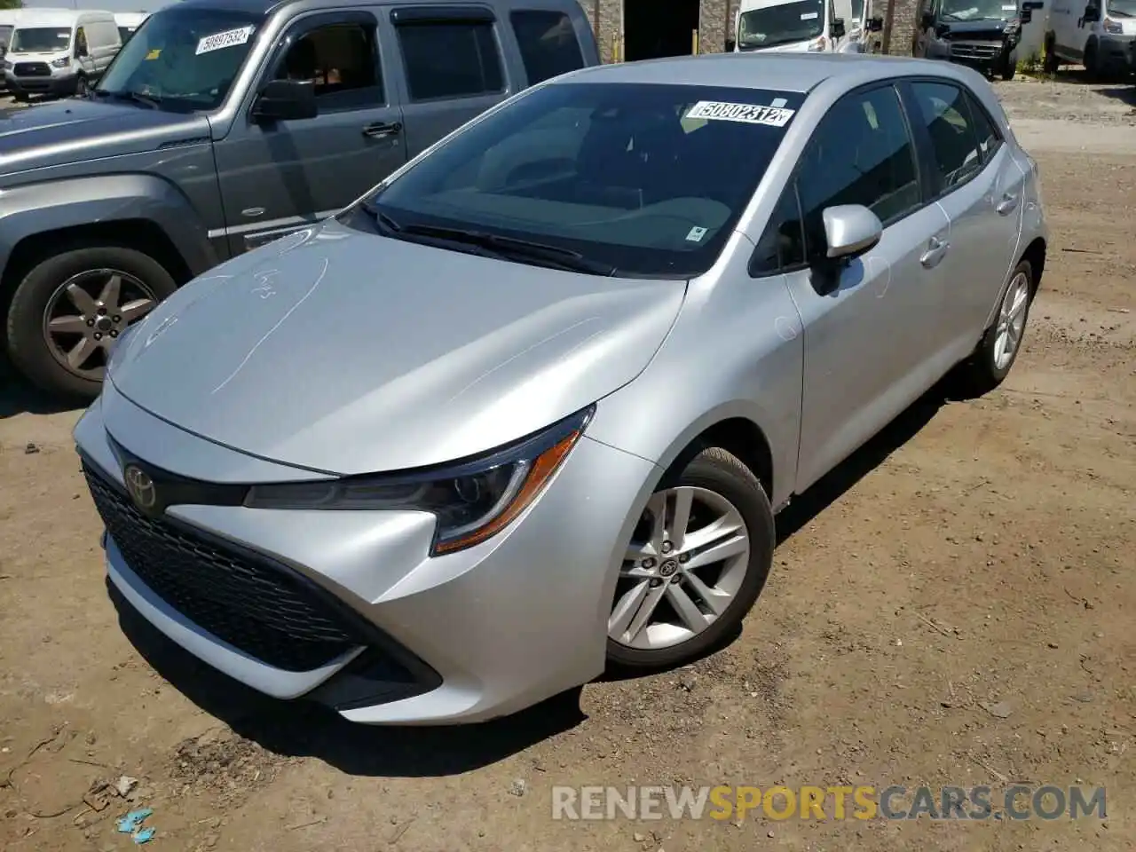 2 Photograph of a damaged car JTNK4RBE6K3016985 TOYOTA COROLLA 2019