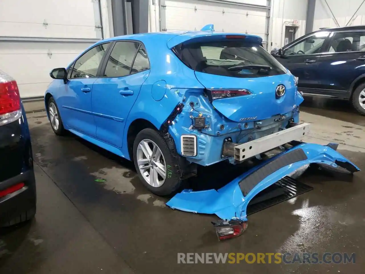 3 Photograph of a damaged car JTNK4RBE6K3017425 TOYOTA COROLLA 2019