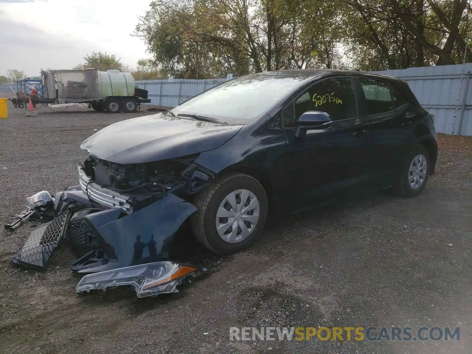 2 Photograph of a damaged car JTNK4RBE6K3017764 TOYOTA COROLLA 2019