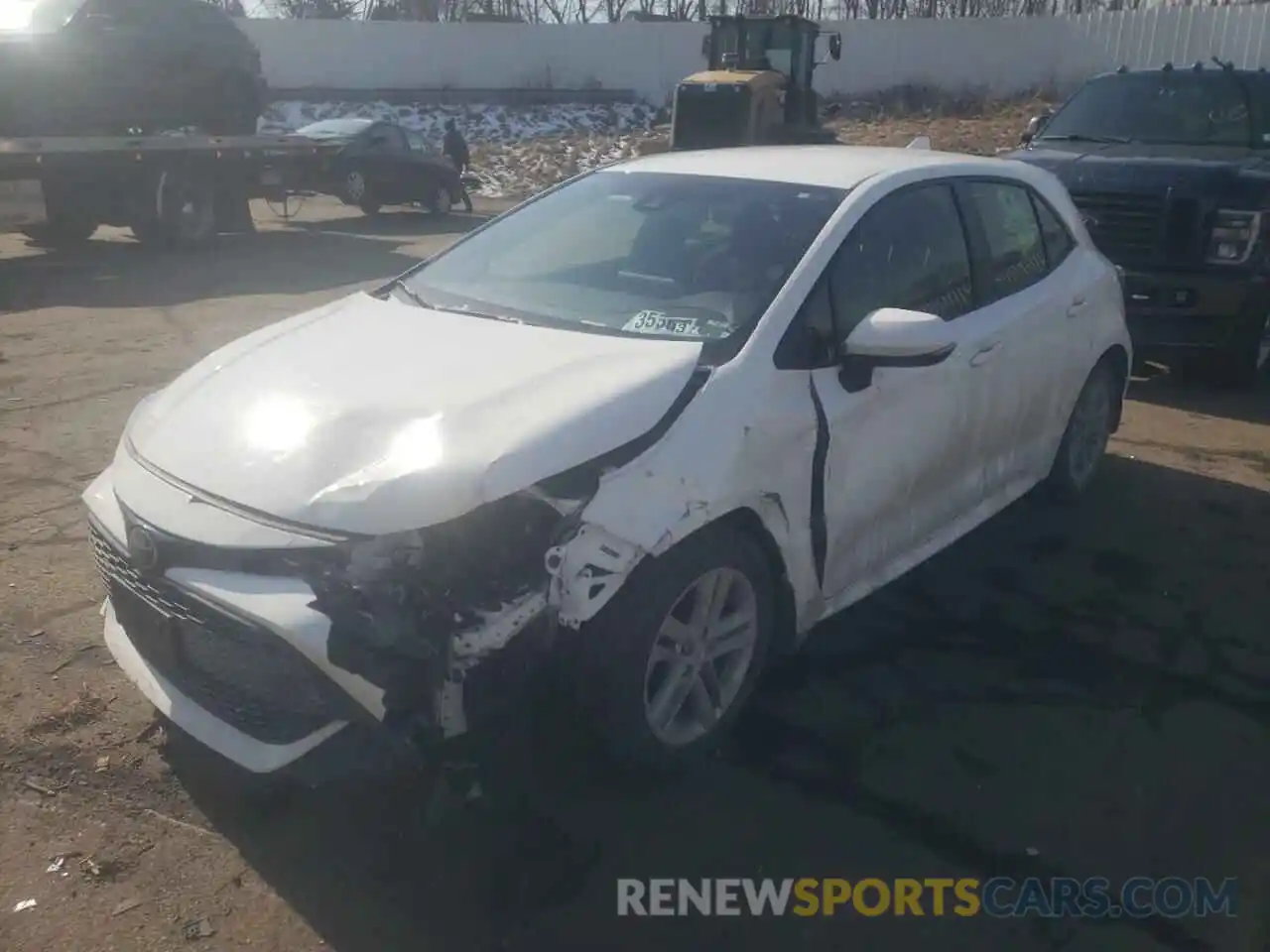 2 Photograph of a damaged car JTNK4RBE6K3018168 TOYOTA COROLLA 2019