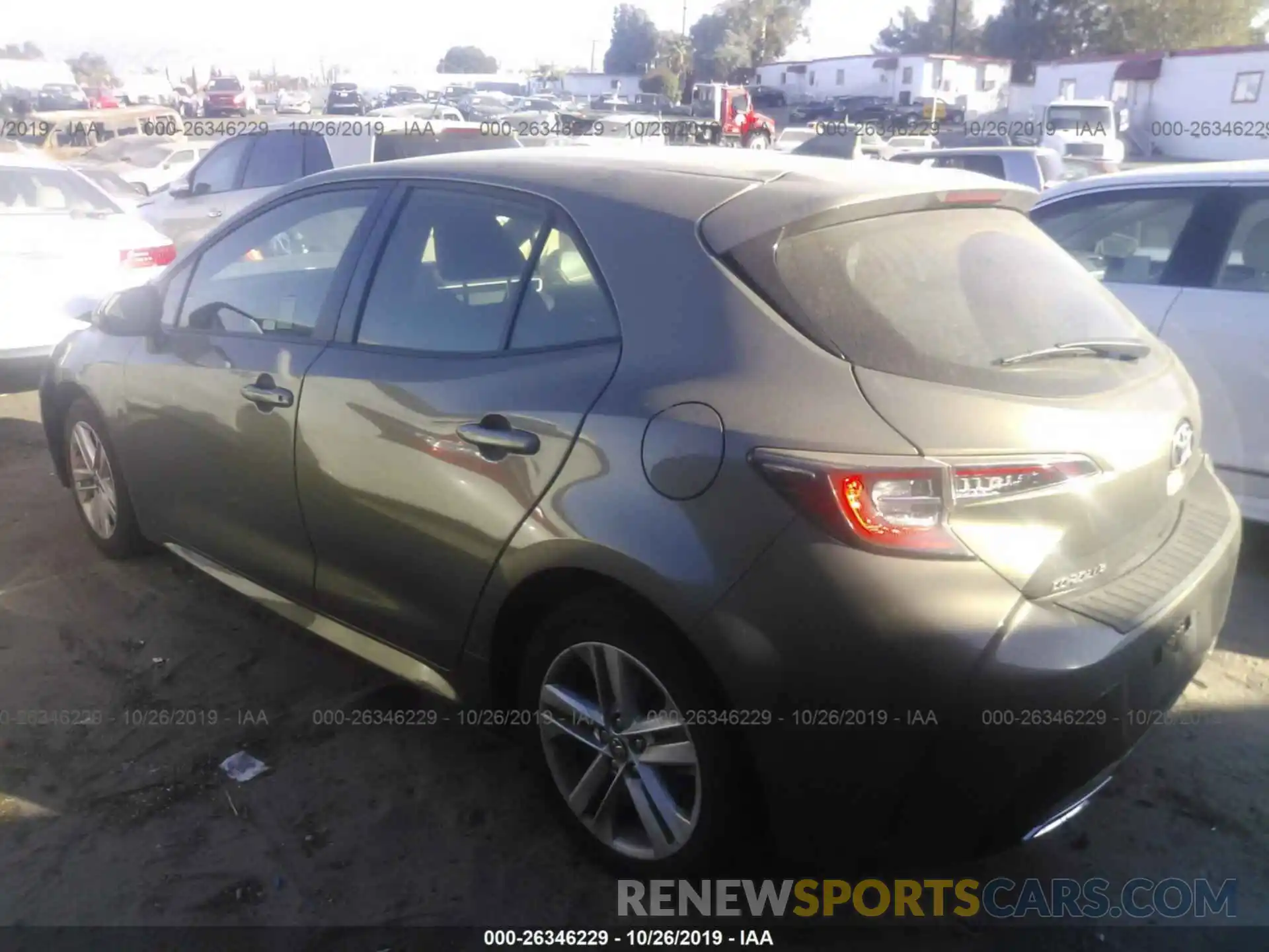 3 Photograph of a damaged car JTNK4RBE6K3020342 TOYOTA COROLLA 2019