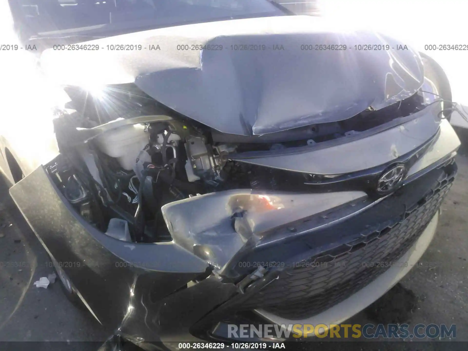 6 Photograph of a damaged car JTNK4RBE6K3020342 TOYOTA COROLLA 2019