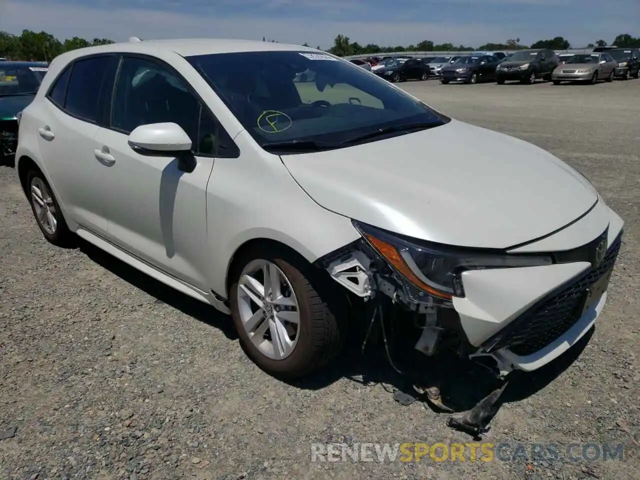 1 Photograph of a damaged car JTNK4RBE6K3021247 TOYOTA COROLLA 2019